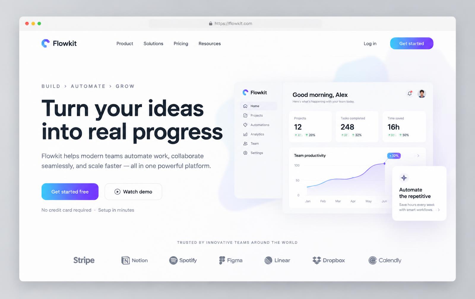 Product Website — Website · SaaS